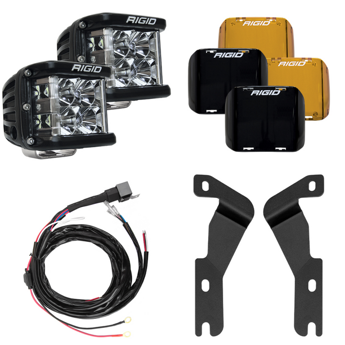 Rigid Industries A-Pillar Light Kit, Includes D-SS Flood Model 46707