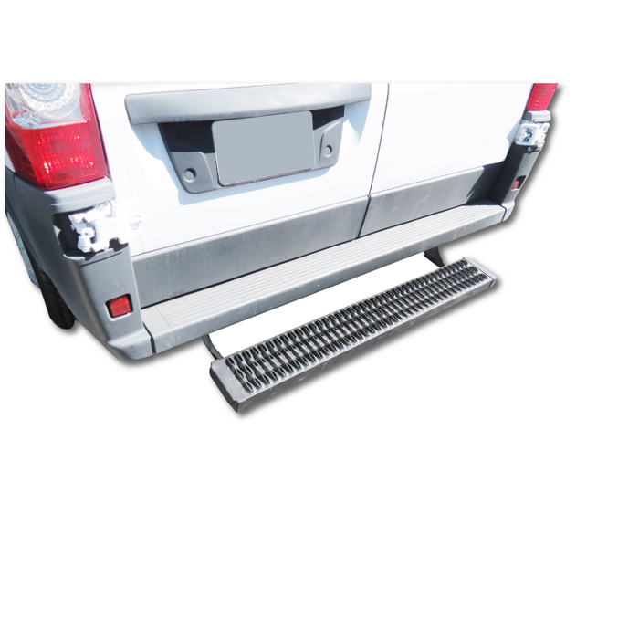 TrailFX 6.5" Rear Steps W/ Step Pads Titanium Black Aluminum Model ABSV002B