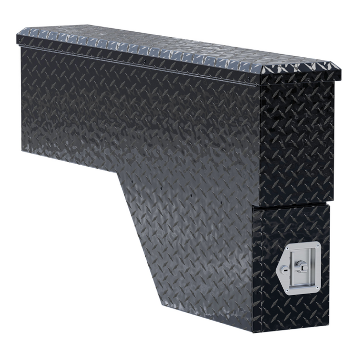 UWS Gloss Black Aluminum 48" Passenger Wheel Well Tool Box Model FW-48-DS-P-BLK