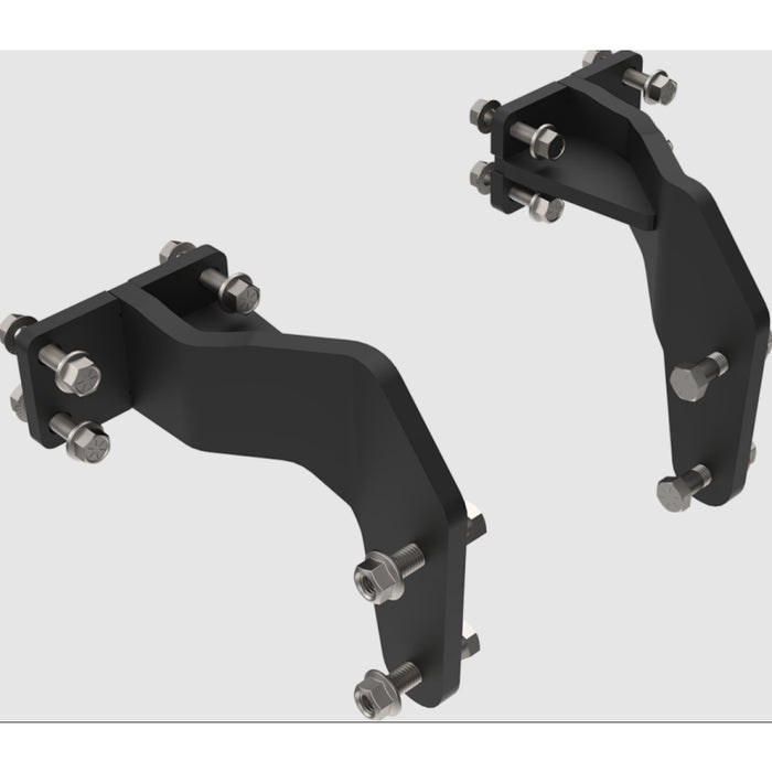 Ex-Guard Extreme-Duty Full-Height Coverage Black Grille Guard Kit w/ Mounting Bracket Model FX-50BG3-RM2310-KIT