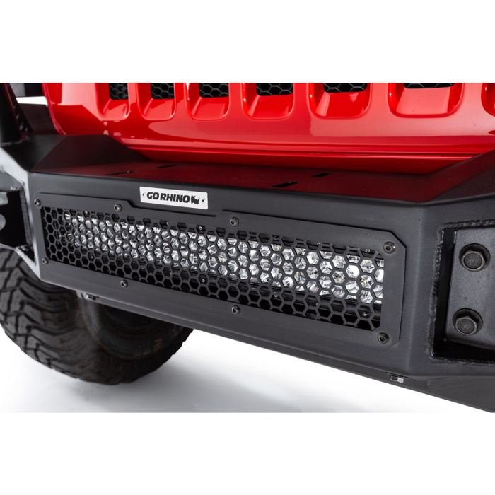 Go Rhino Rockline Winch-Ready Full Width Bumper For Jeep Model 331200T