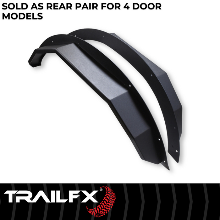 TrailFX Rear Angle Tube Fender Flare Model BR008T