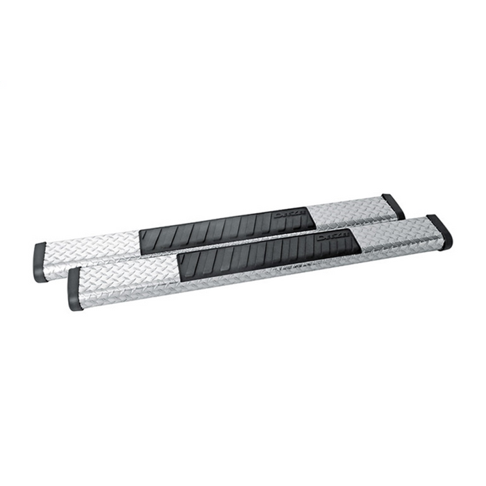 Dee Zee Black-Tread Aluminum Step Nerf Bars 6 in. Oval Cab Length Model DZ16402