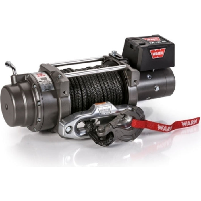 Warn M12-S Heavyweight Winch, Pull Capacity 12,000 lb, 100 Feet Of Spydura Synthetic Rope Model 97720