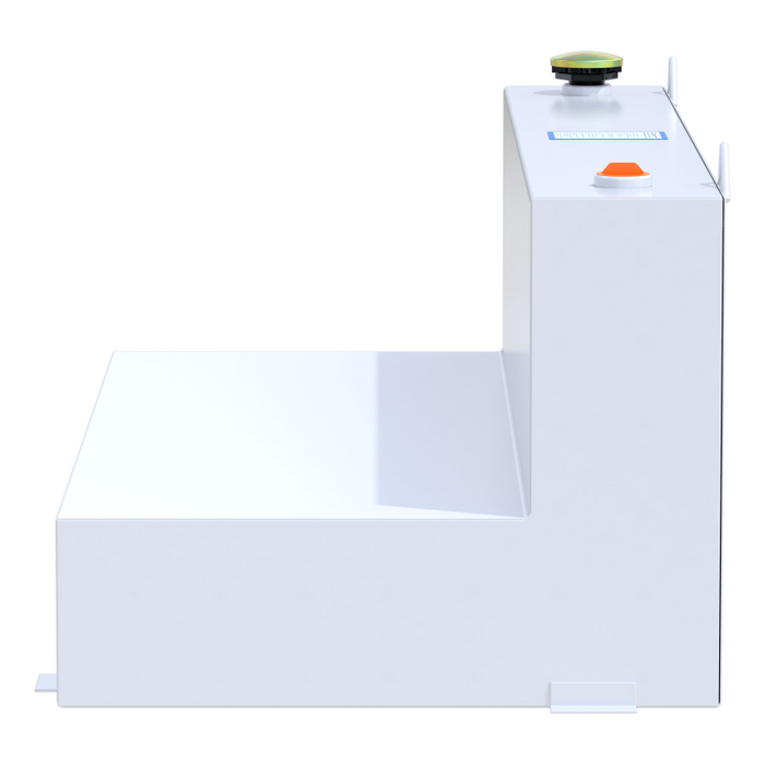 UWS White 100-Gallon L-Shape Steel Transfer Tank Model ST-100-L-W