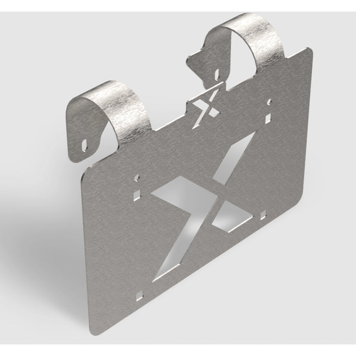 Ex-Guard Silver License Plate Bracket Kit Model XG-LP10