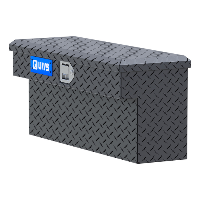 UWS Matte Black Aluminum UTV Side Tool Box - Polaris Ranger Model UTV-SM33-MB