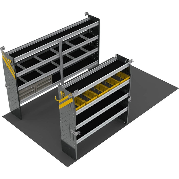 Ranger Design Mobile Service & Plumbing Van Shelving Package for 10' Box Truck-Enclosed Trailer Model BTS-16