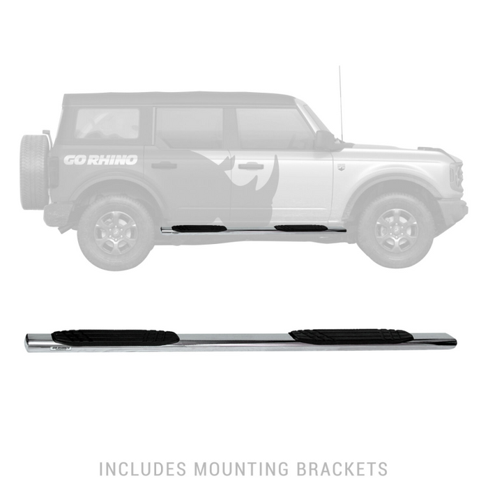 Go Rhino 4" OE Xtreme Step Nerf Bars with Mounting Bracket Kit Model 684412971PS