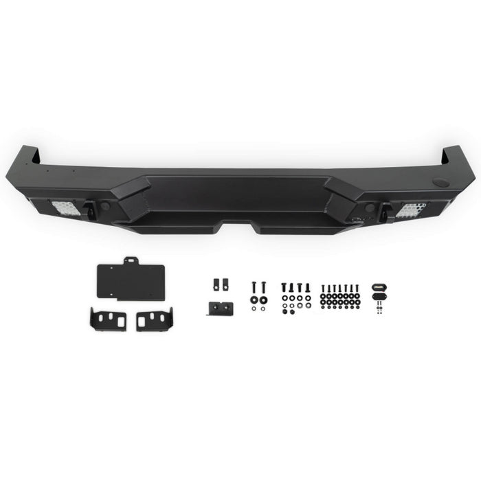 DV8 Offroad 2018-2025 Jeep Wrangler JL JLU Mto Series Rear Bumper W/ Optional Tire Carrier Model RBJL-13