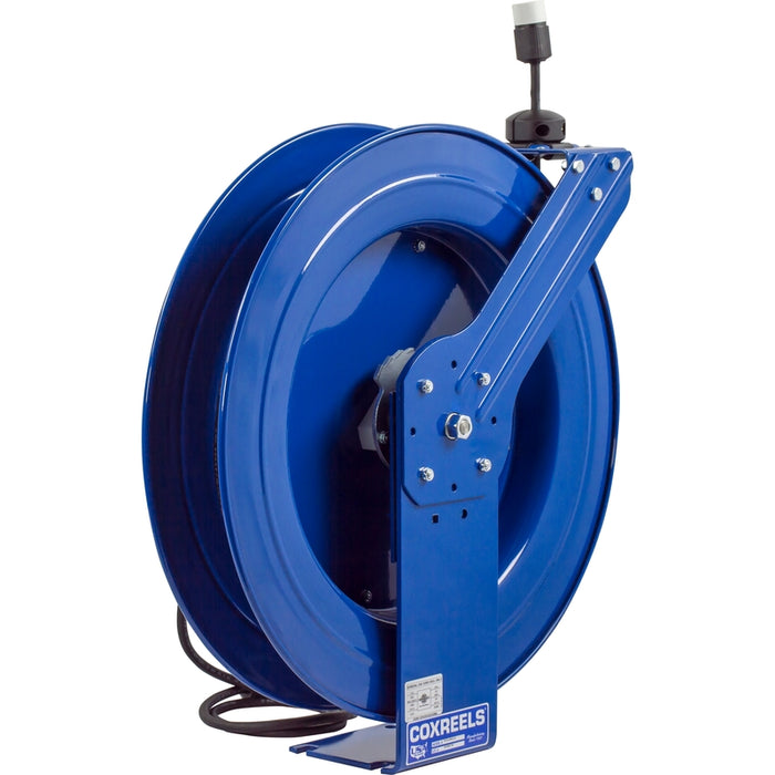 Coxreels PC Series Spring Driven Cord Reel Single Industrial Receptacle 12 GA x 100 ft. - Cord Included Model PC24-0012-A