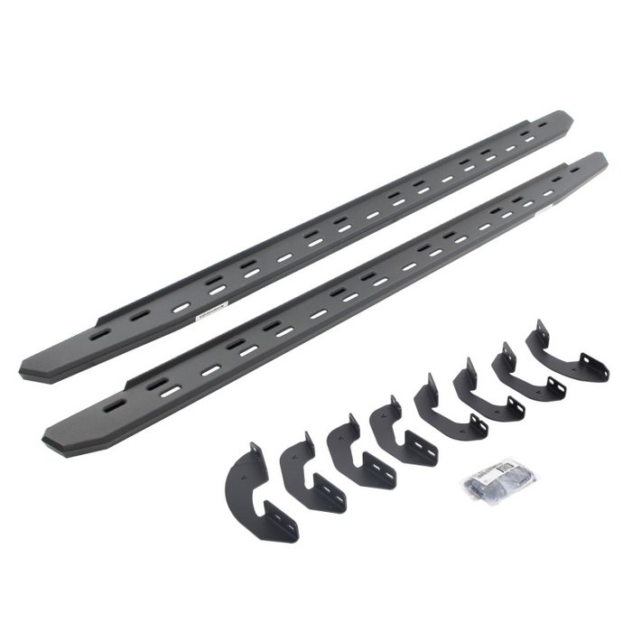 Go Rhino RB30 Slim Line Running Boards with Bracket Kit For Crew Max Only Model 69641687SPC