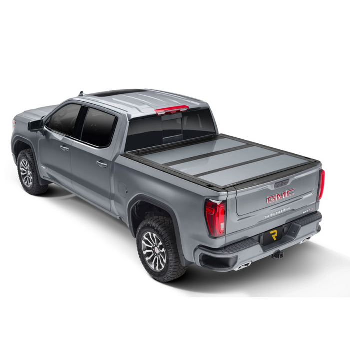UnderCover Fusion Hard Folding 2019 (New Body Style)-2025 Chevy Silverado/GMC Sierra 1500 6' 7" Bed with or without MultiPro Tailgate - Paint Code 41 Black Model AR12023L-41