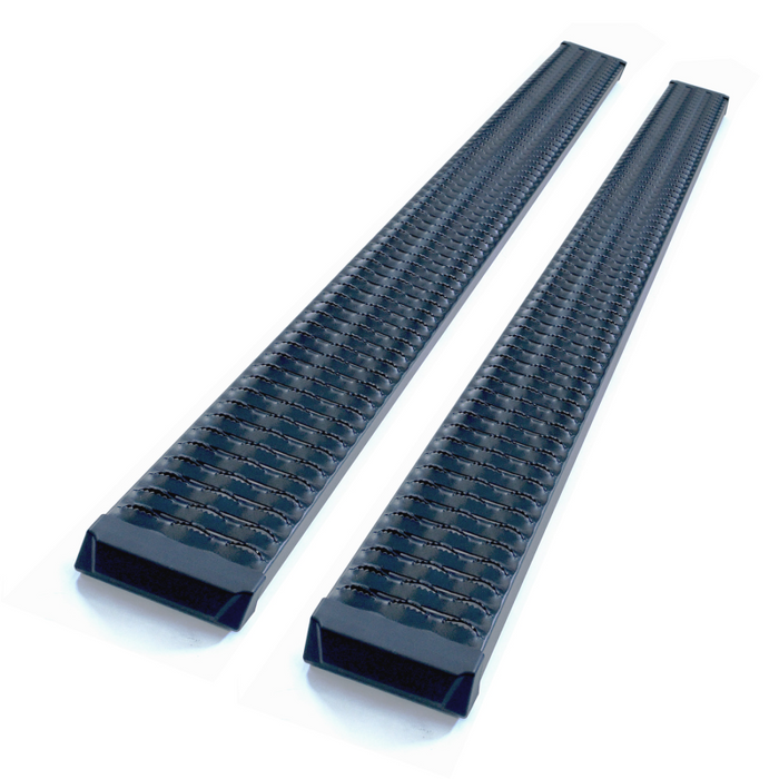 TrailFX Aggressive Running Boards Titanium Black Aluminum Model RBA019TI
