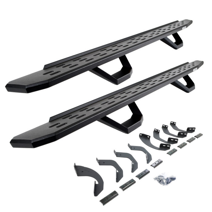 Go Rhino RB30 Running Boards with Mounting Brackets With 2 Pairs Drop Steps Kit Model 6964368720PC