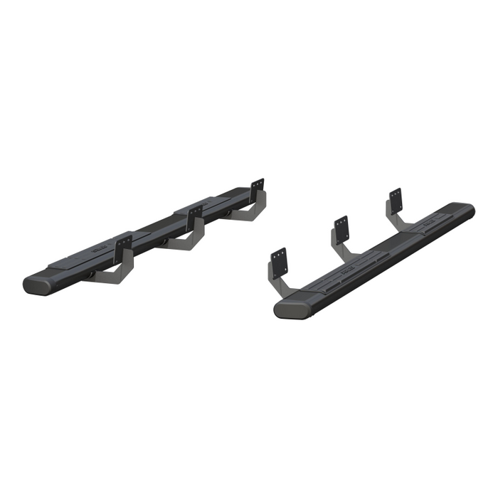 ARIES 6" x 91" Black Aluminum Oval Step Nerf Bars Model 4445047