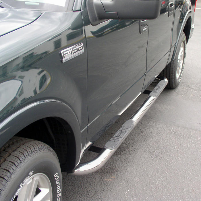 ARIES 3" Round Polished Stainless Step Nerf Bars Model 203015-2