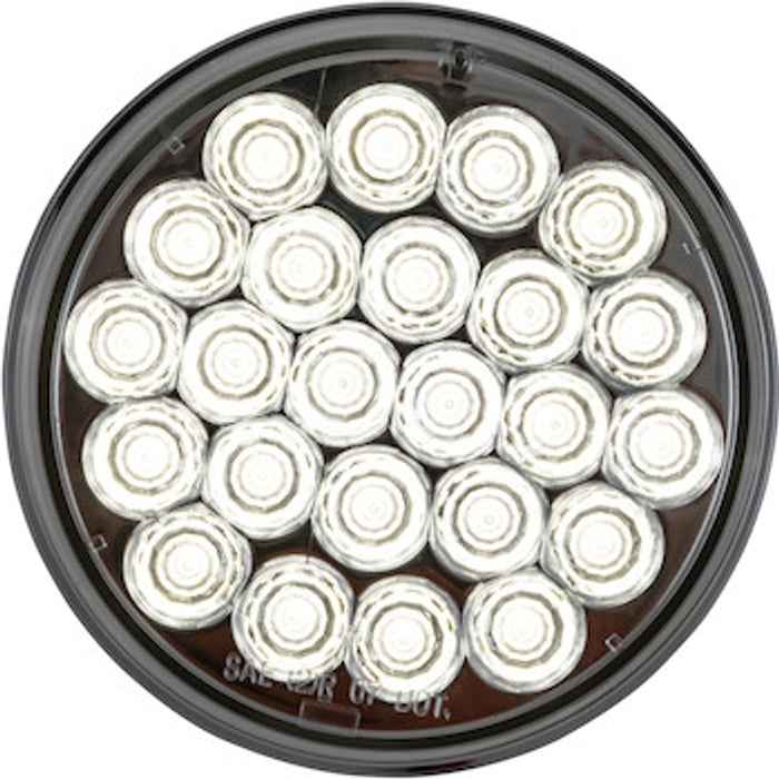 Buyers Products 4 Inch Clear Round Backup Light Kit With 24 LEDs (PL-2 Connection, Includes Grommet and Plug) Model 5624324
