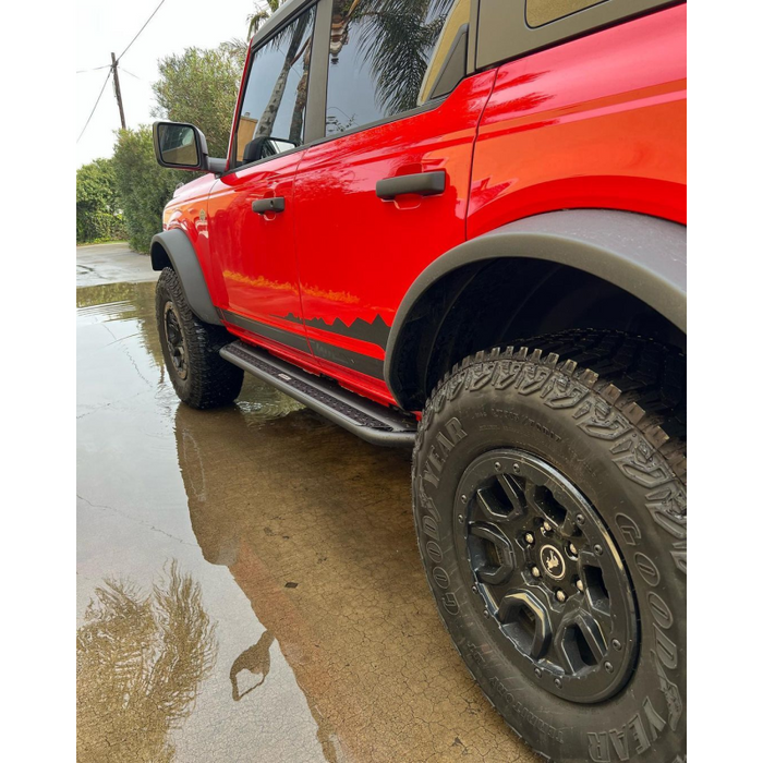 Go Rhino Dominator Xtreme DSS Running boards with Rocker Panel Mounting Bracket Kit Model DSS4129T