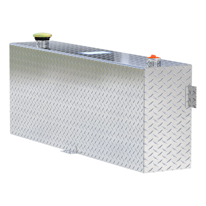 UWS Bright Aluminum 45 Gallon Aluminum Vertical Transfer Tank Model TT-45-R-T-P