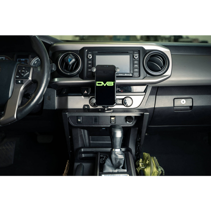 DV8 Offroad 2016-2023 Toyota Tacoma Center Console Molle Panels, Device Mount Model CCT1-01