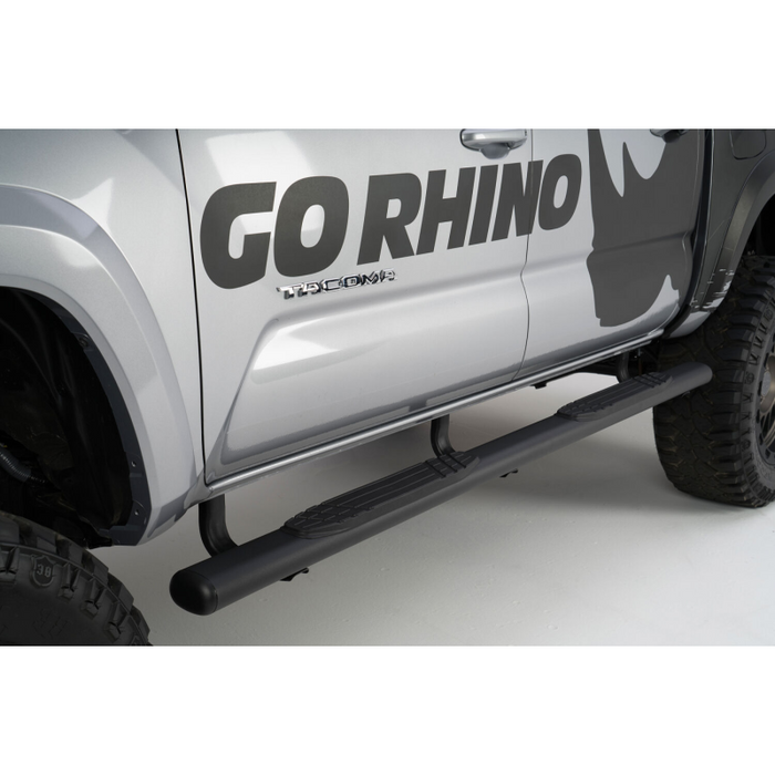 Go Rhino 4" 1000 Series Step Nerf Bars with Mounting Bracket Kit Model 104442987T