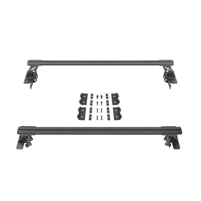 Go Rhino XRS Cross Bars Truck Bed Rail Kit for Full-Sized Trucks without Tonneau Covers Model 5935001T