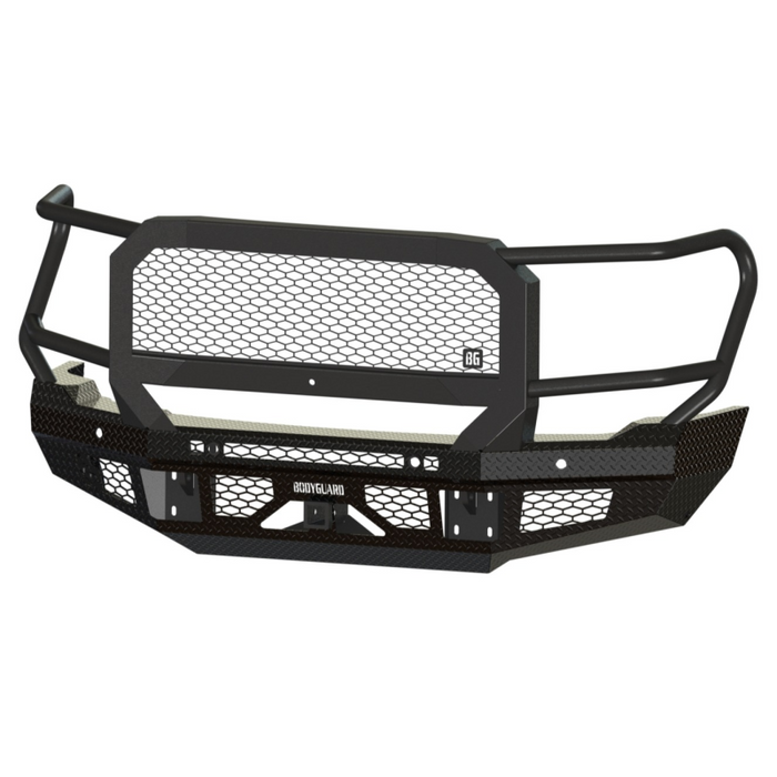 Bodyguard FT Front Extreme Sensor Cutouts Fog Cutouts Receiver W/ Mesh Grille No Camera Harness Gloss Black Powder Coat Model JEG24BYGMN