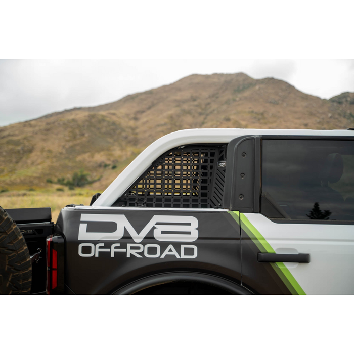 DV8 Offroad 2021-2026 Ford Bronco 4-Door HardTop Only Pocketed Rear Window Molle Panels Model MPBR-08