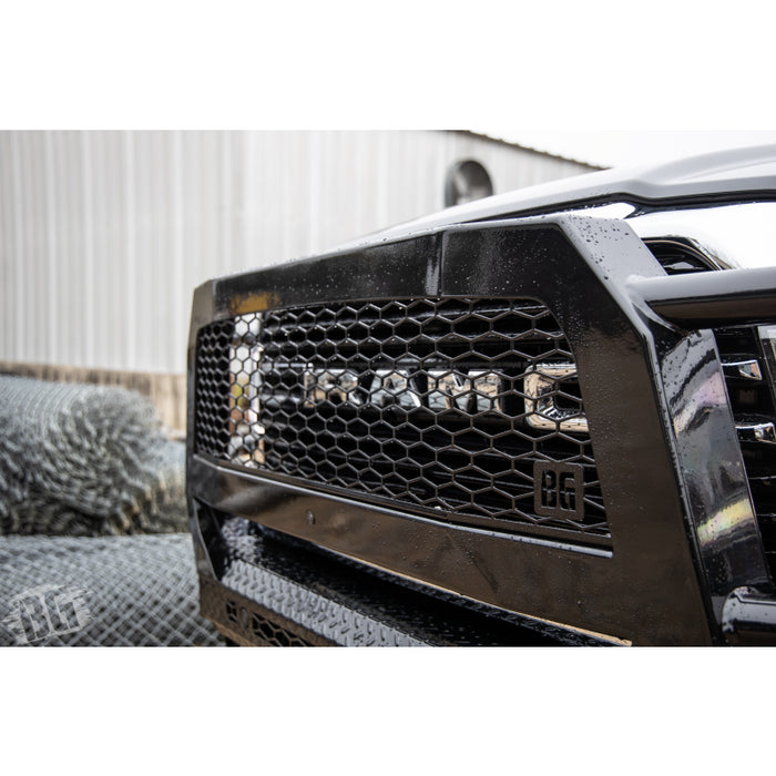 Bodyguard FT Front Extreme Sensor Cutouts Fog Cutouts Receiver W/ Mesh Grille No Camera Harness Bare Metal Model JER19BYBMN