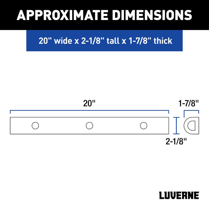Luverne  20" Universal Rubber Bumper Strip Model 2090616