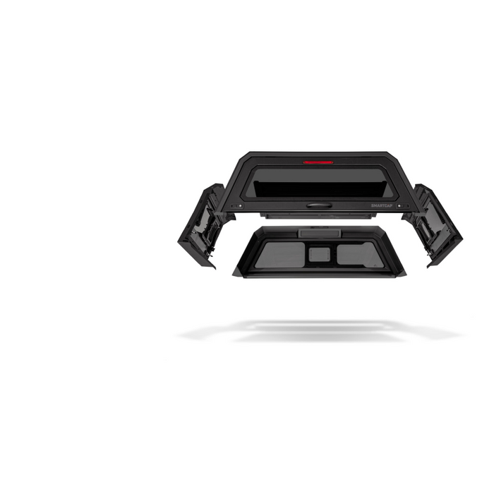 SmartCap Matte Black Truck Bed Cap EVOa Adventure Series w/ Vertical Locks Model EA1313-MB