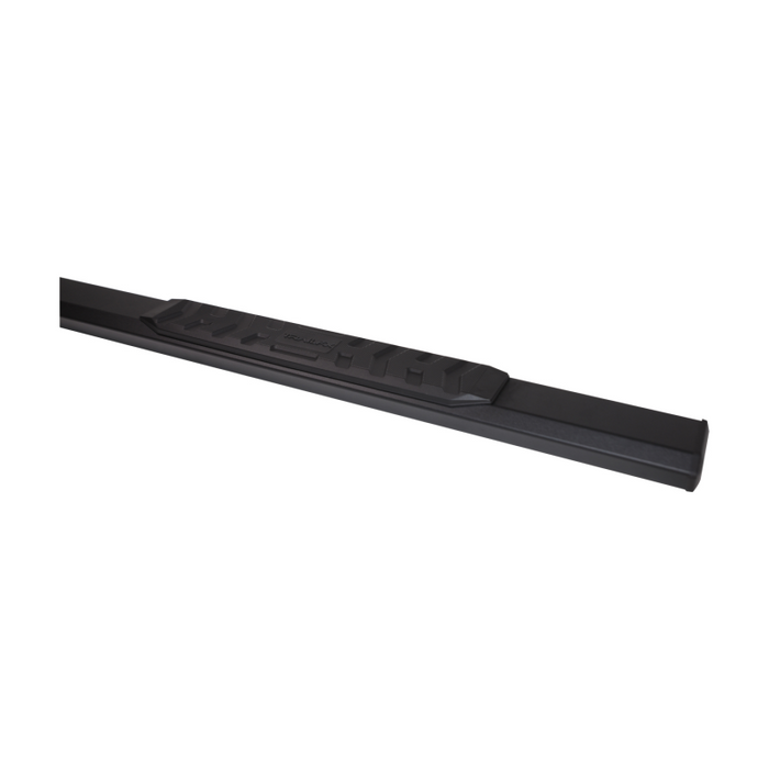 TrailFX 4.5" Hexagonal Straight A4 Step Nerf Bars W/ Step Pads Powder Coat Black Aluminum Model AL4023B