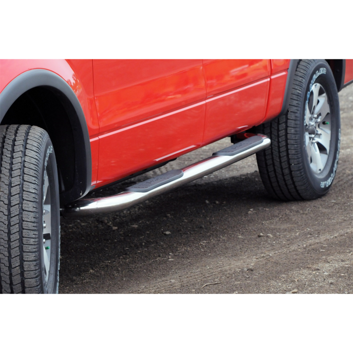 Dee Zee Stainless Steel Step Nerf Bars 3 in. Round Cab Length Model DZ374693