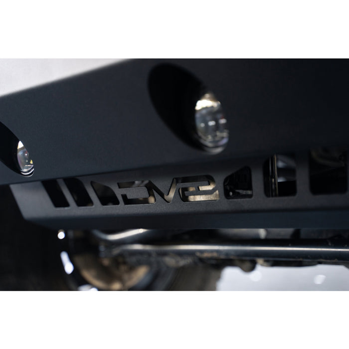 DV8 Offroad 2018=2025 Jeep Wrangler JL JL , Gladiator JT Front Bumper Sway-Bar Disconnect Motor Skid Plate Model SPJL-02