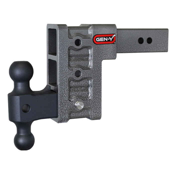 GEN-Y MEGA-DUTY 2.5" Shank 6" Drop 3K TW 21K Hitch & GH-061 Dual-Ball Model GH-613