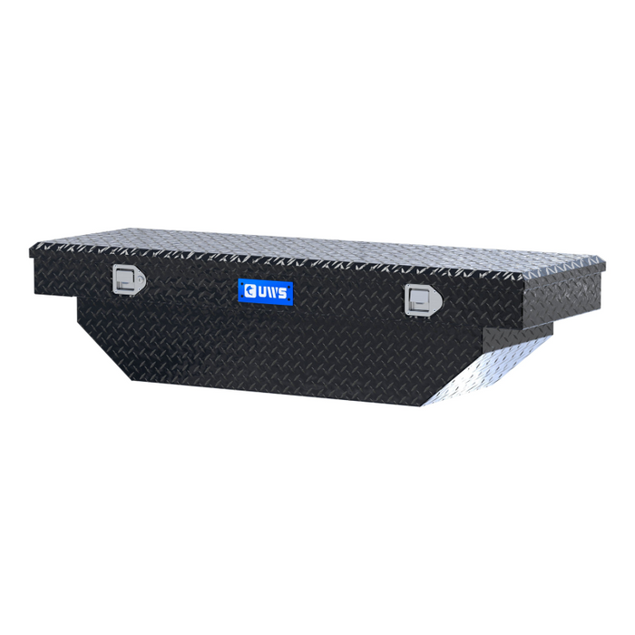 UWS 60" Angled Crossover Truck Tool Box Model TBS-60-A-BLK