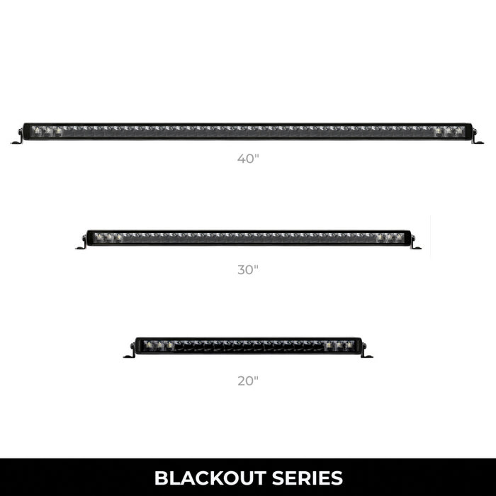 Go Rhino Blackout Series SINGLELINE 20" Single Row LED Light Bar Model 751052001CSS