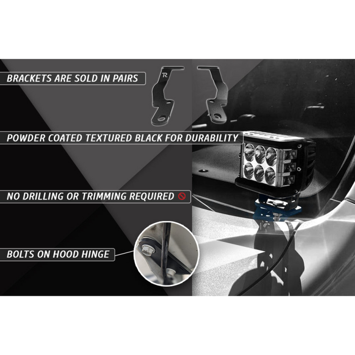 Rago Fabrication 2002-2009 1st Generation Lexus GX470 Ditch Light Mounts Model R0209LGXDIT