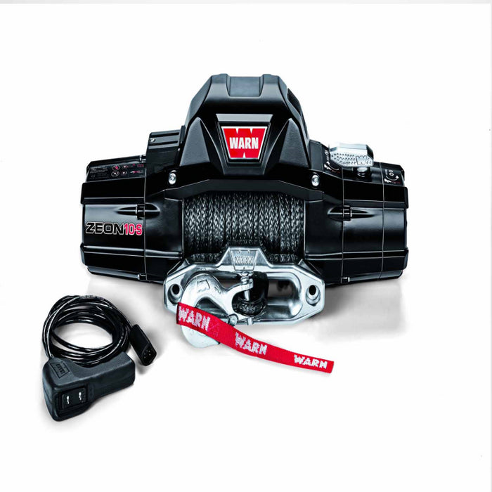 Warn ZEON 10-S Winch, Pull Capacity 10,000 lb, 100 Feet Of Synthetic Rope Model 89611