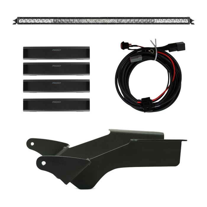 Rigid Industries 2021 Bronco Roof Rack Light Kit with a SR Spot/Flood Combo Bar Included Model 46726