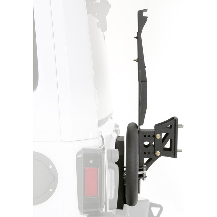 Smittybilt XRC Gen 2 Bolt-On Tire Carrier - Textured Black (07-18 JK/JKU) Model 76857