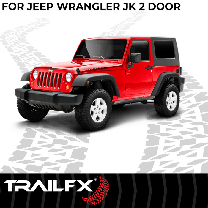 TrailFX Overland Running Boards Black Steel Model ORB006