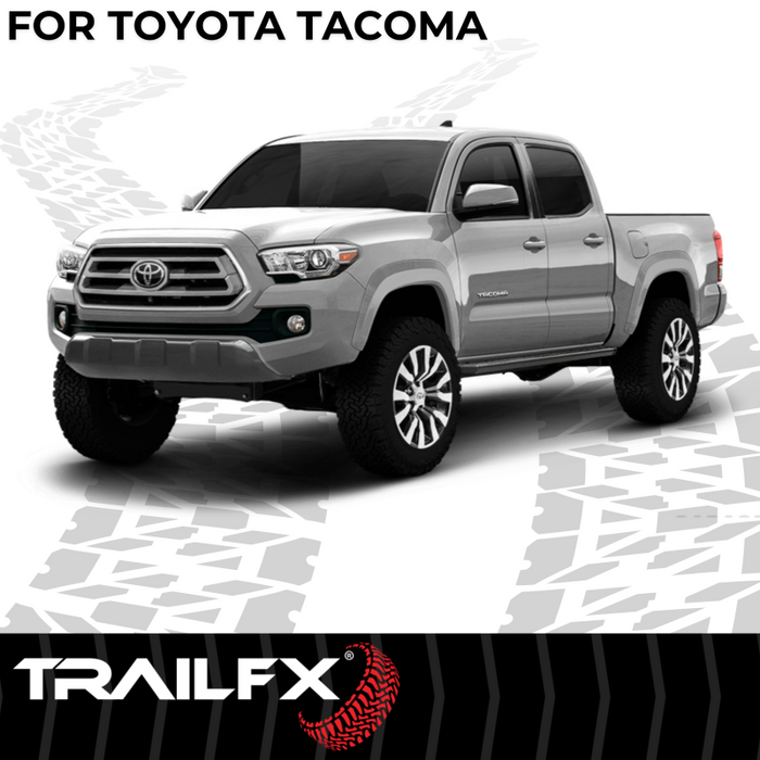 TrailFX A6 Running Boards Titanium Black Aluminum Model AL6015B