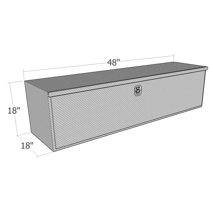 Brute 18" X 18" X 48"L HD Under Body -  Diamond, Drop Down Door Model HUB1848