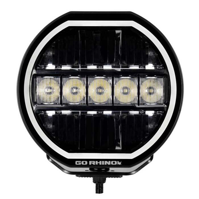 Go Rhino Blackout Series MAXLINE 7" LED Beam with Multi Daytime Running Light Model 751080711CRS