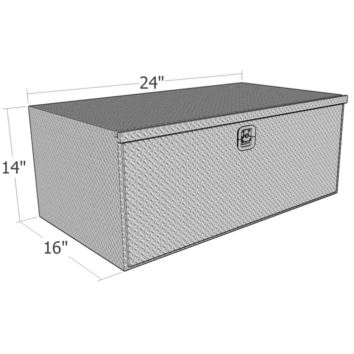 Brute 16" X 14" X 24"L HD Under Body -  Diamond, Drop Down Door Model HUB141624