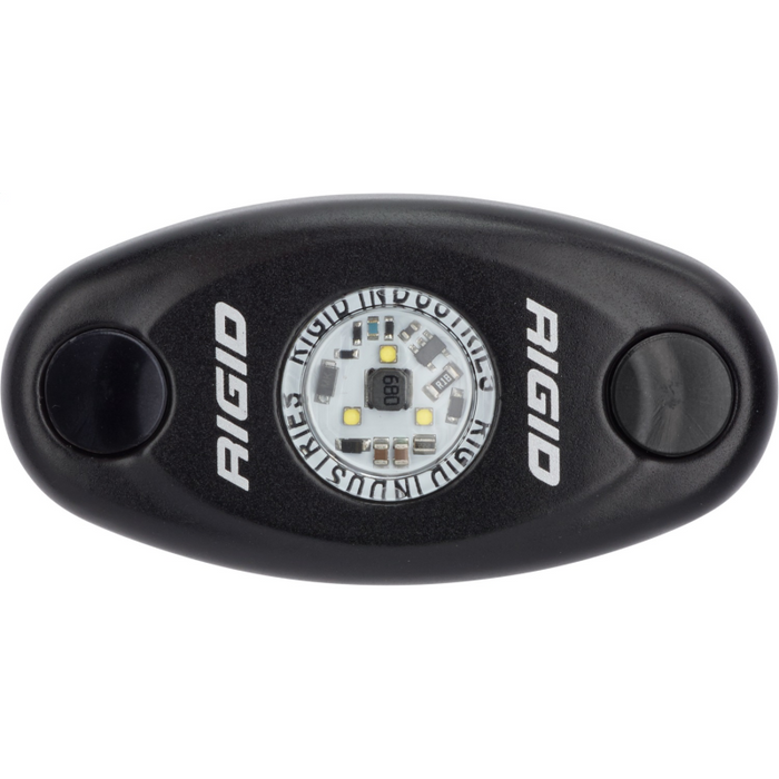 Rigid Industries A-Series LED Light, High Power, Natural White, Black Housing, Single Model 480083