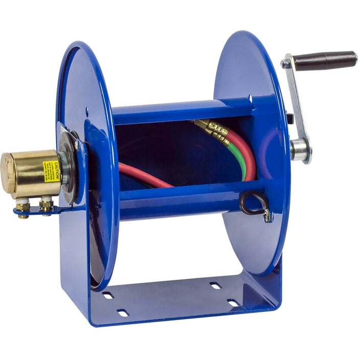 Coxreels 100W Series Welding Hand Crank Hose Reel 1/4 in. x 50 ft. Oxy-Acetylene 200 PSI No Hose Model 112WL-1-50