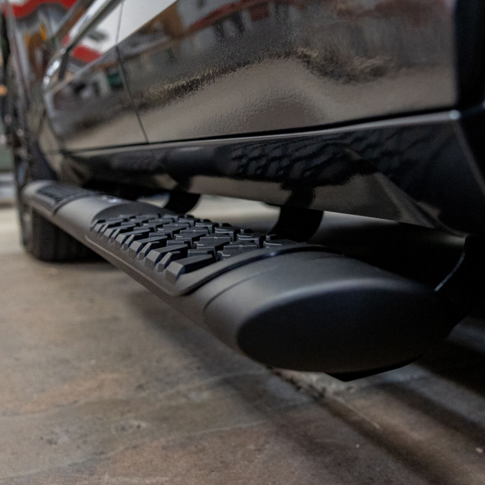 Go Rhino V-Series V3 Aluminum Step Nerf Bars with Mounting Brackets Kit Textured Black Model V3443974T